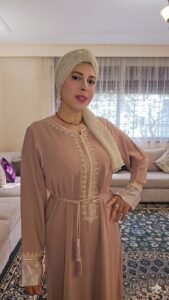 Caftan crêpe de soie rose Caftan crêpe de soie rose