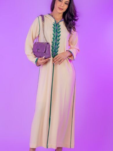 Jelaba Branche en crêpe de soie