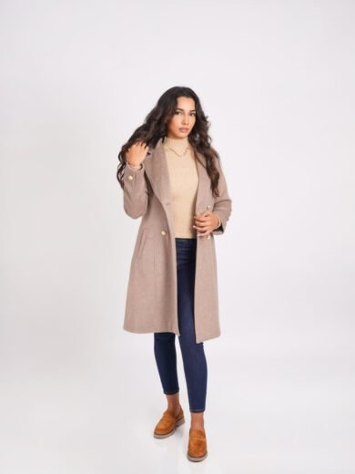 manteau femme camel laine