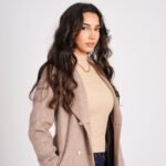 manteau femme camel laine